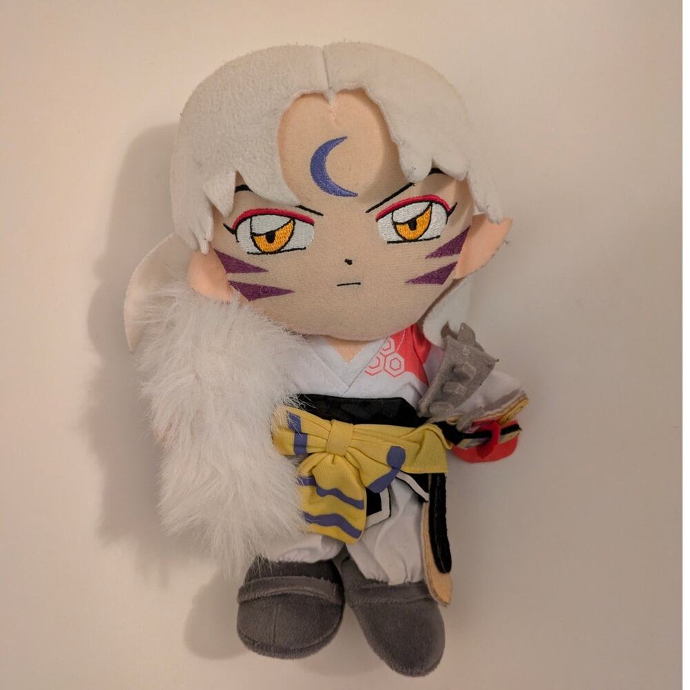 Inu Yasha Sesshomaru Plush Figure Shogakukan Rumiko Takahash - Picture 2 of 8
